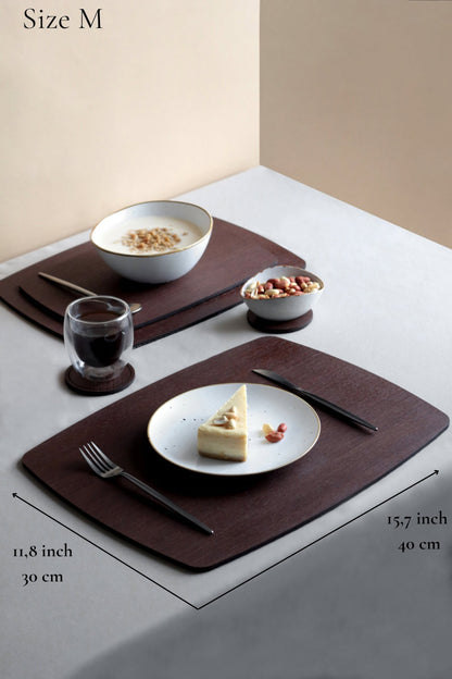 Wooden Placemat Black