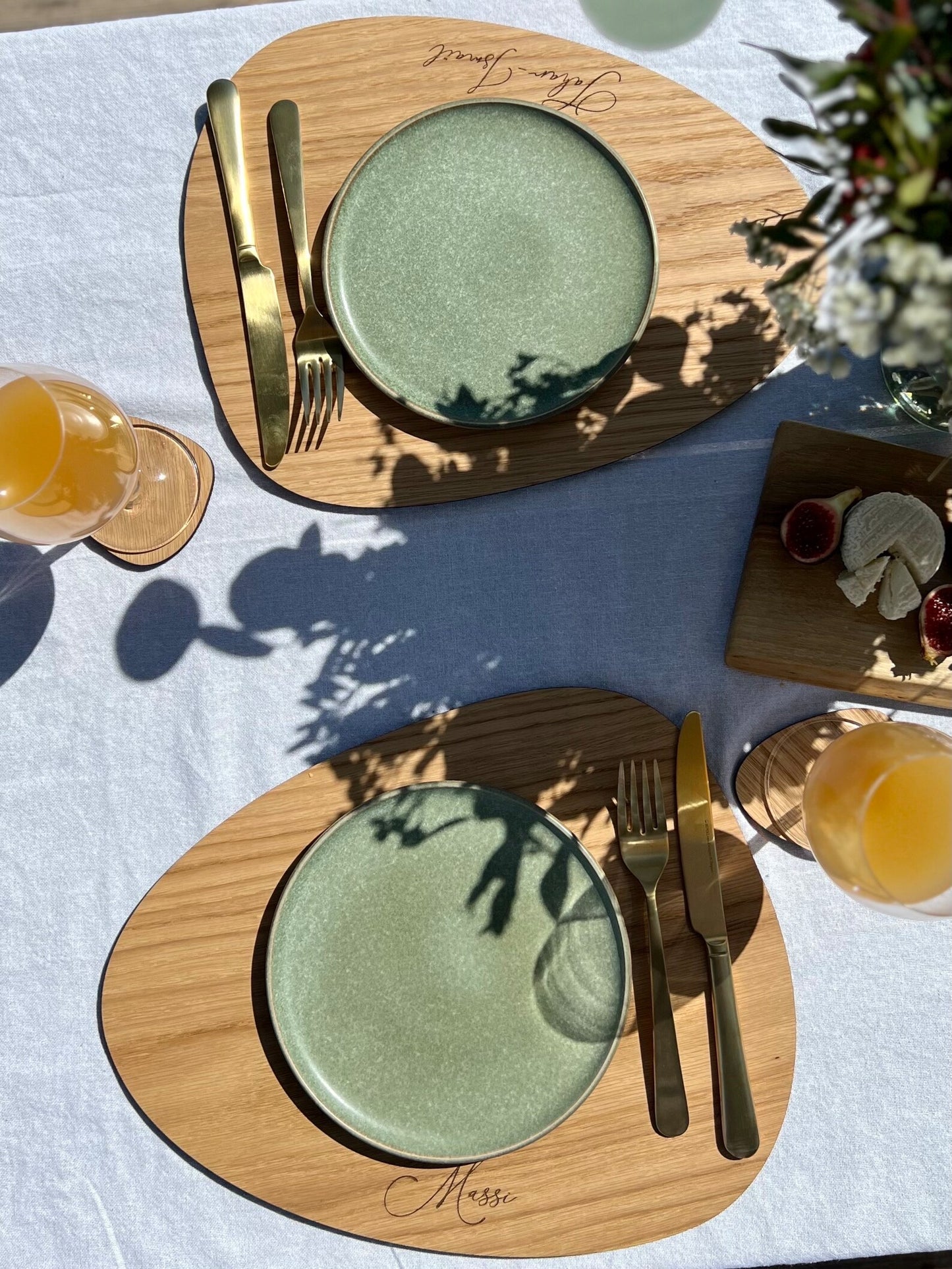 Oval Wooden Placemats