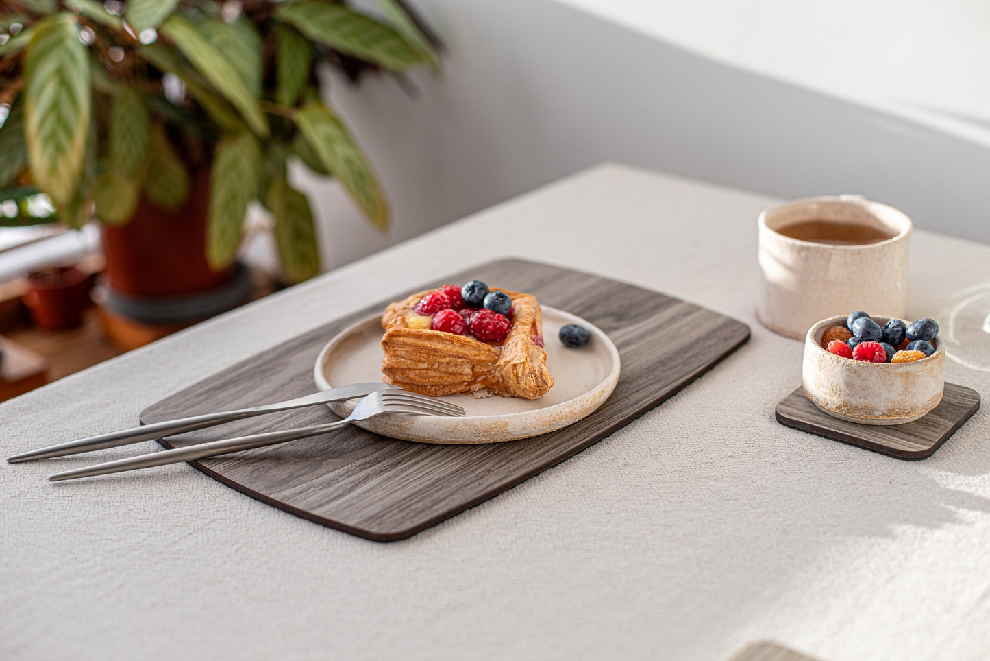 Wooden Placemats Grey